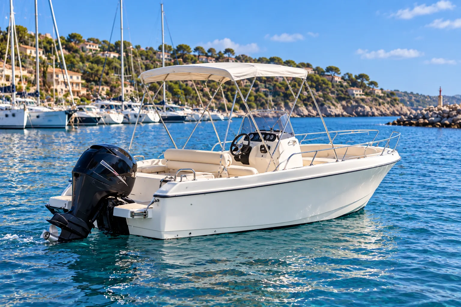 Kompaktes Motorboot · Port Adriano