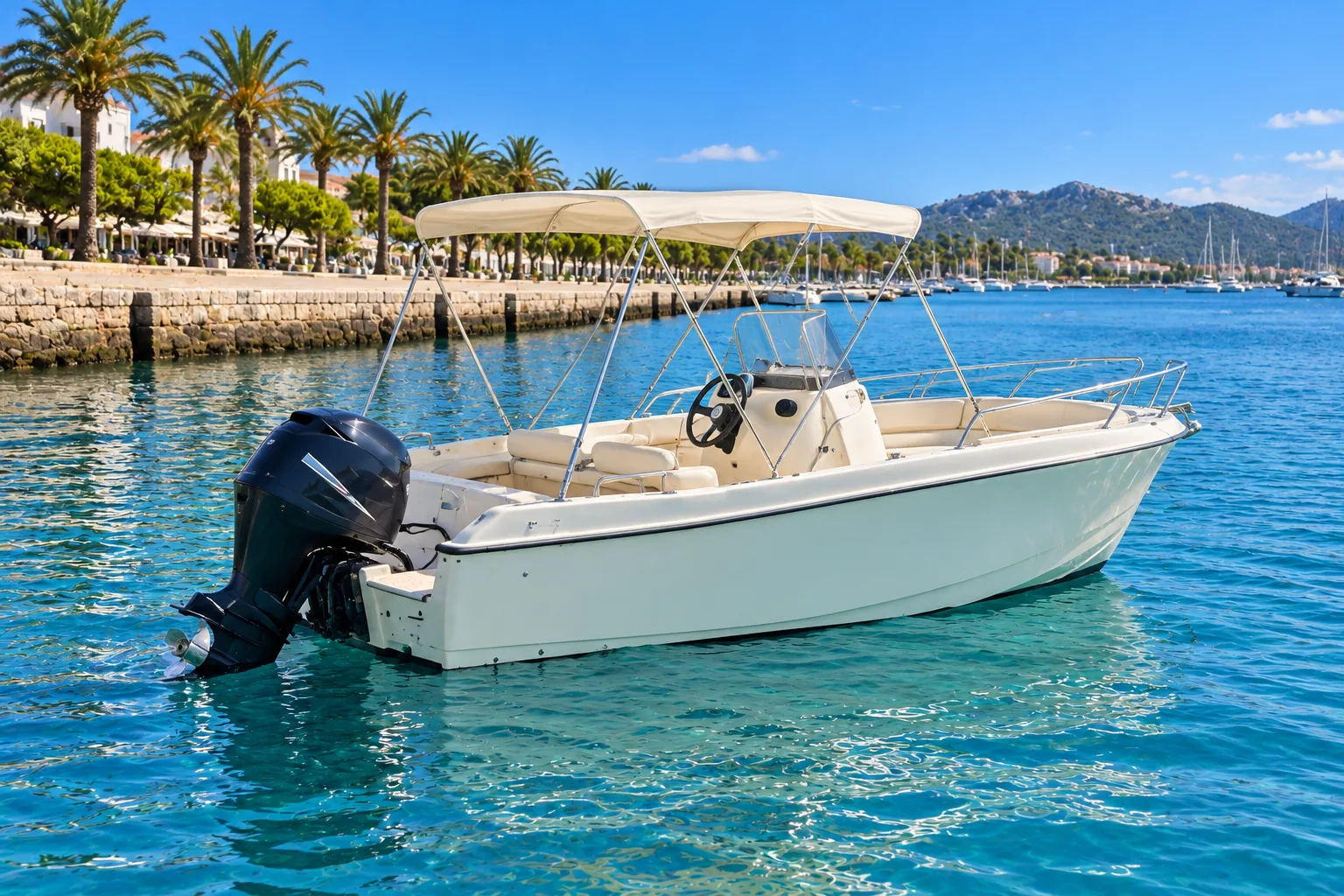Kompaktes Motorboot · Port d’Alcúdia