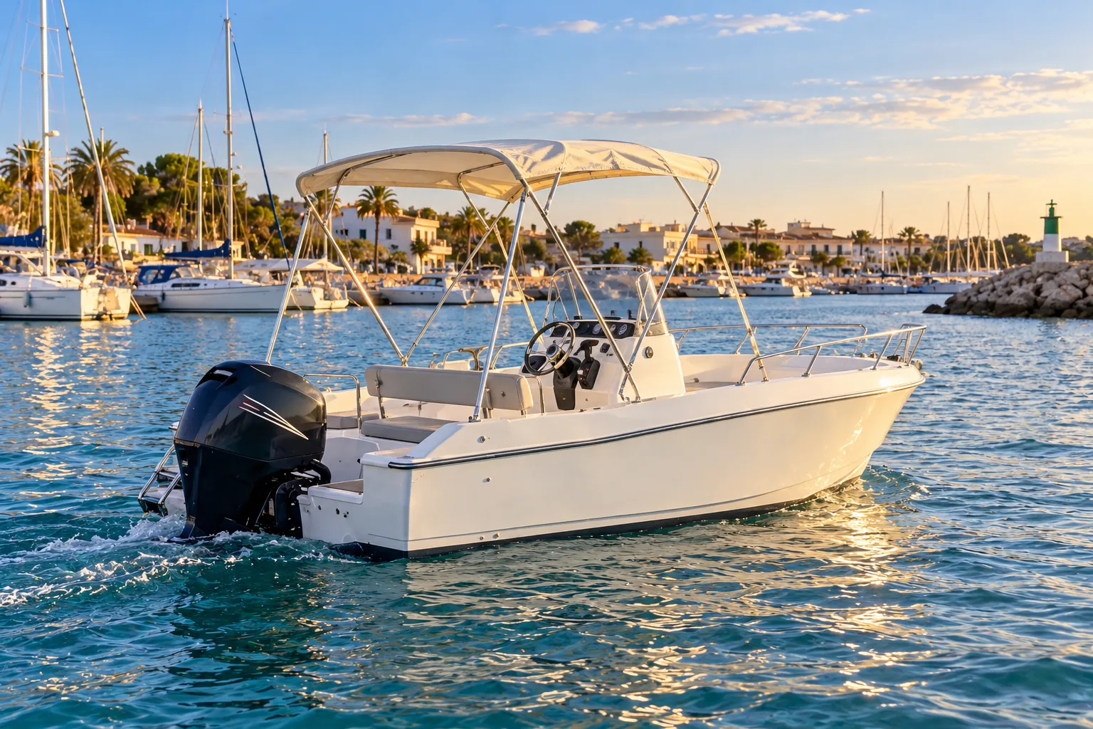 Kompaktes Motorboot · Colònia de Sant Jordi