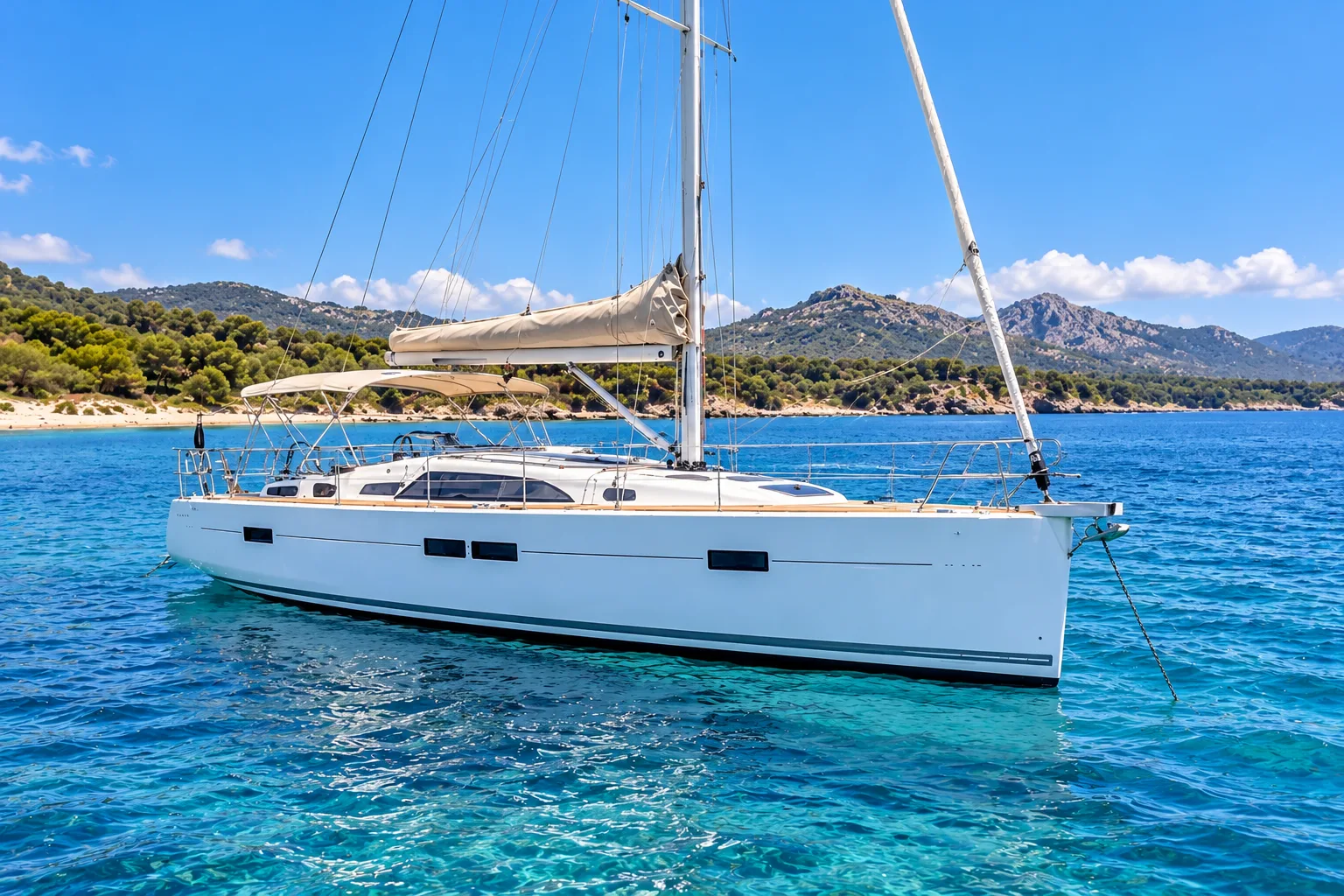 Segelyacht mit Doppelsteuerstand · Port d’Alcúdia