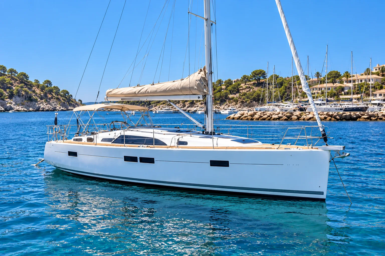 Segelyacht mit Doppelsteuerstand · Puerto Portals