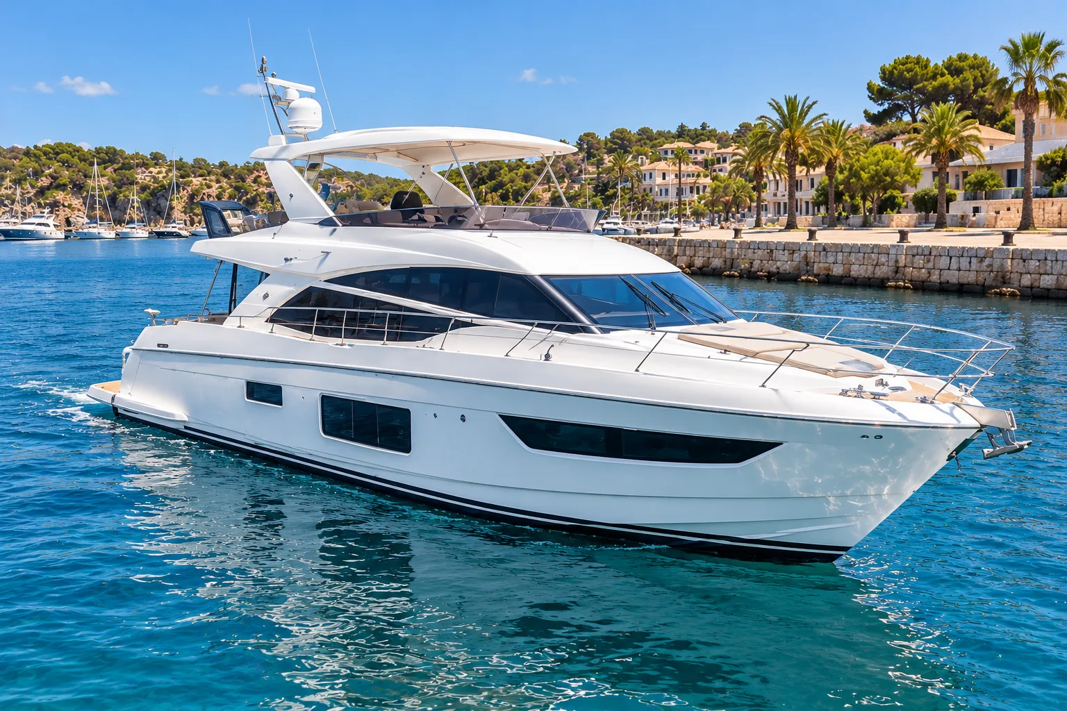 Flybridge-Motoryacht · Porto Cristo