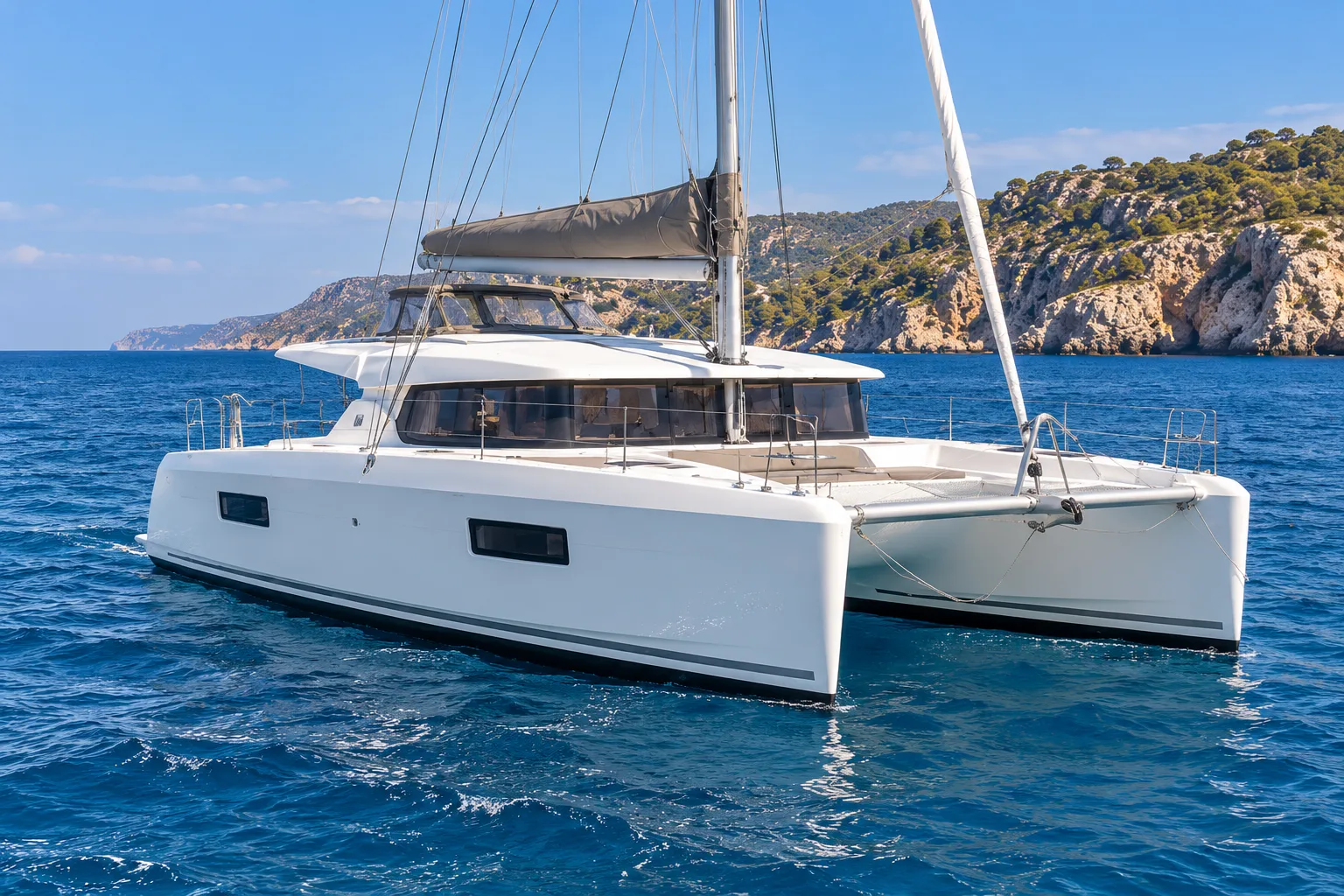 Segelkatamaran mit Salon · Port Adriano