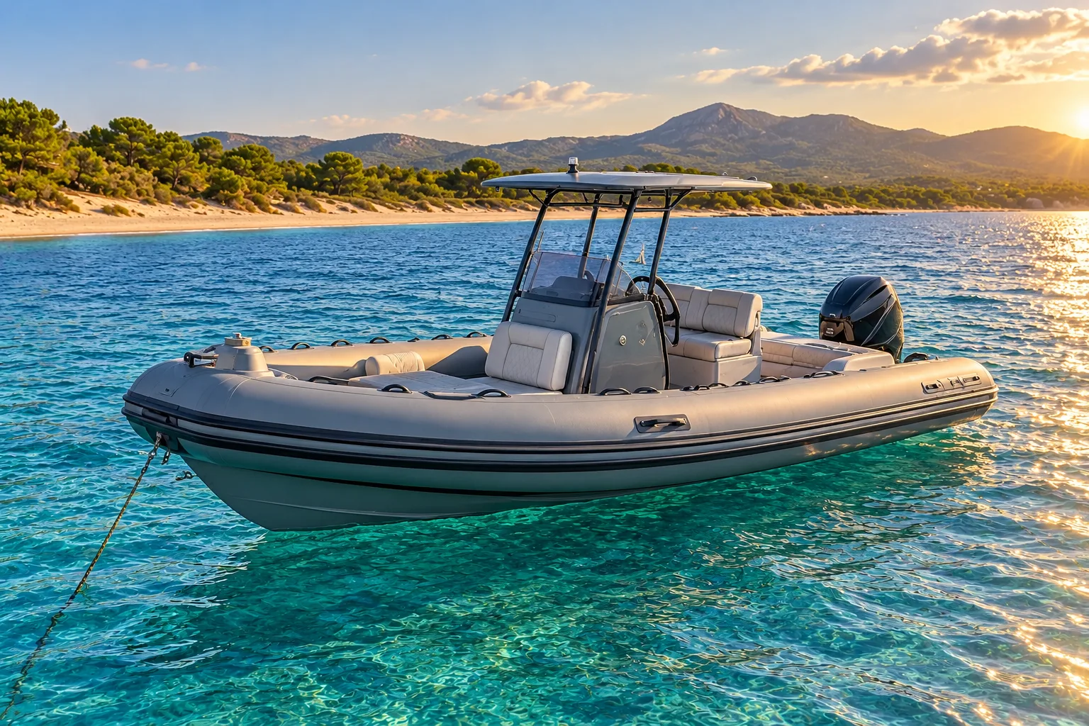 RIB mit Sonnendach · Port d’Alcúdia