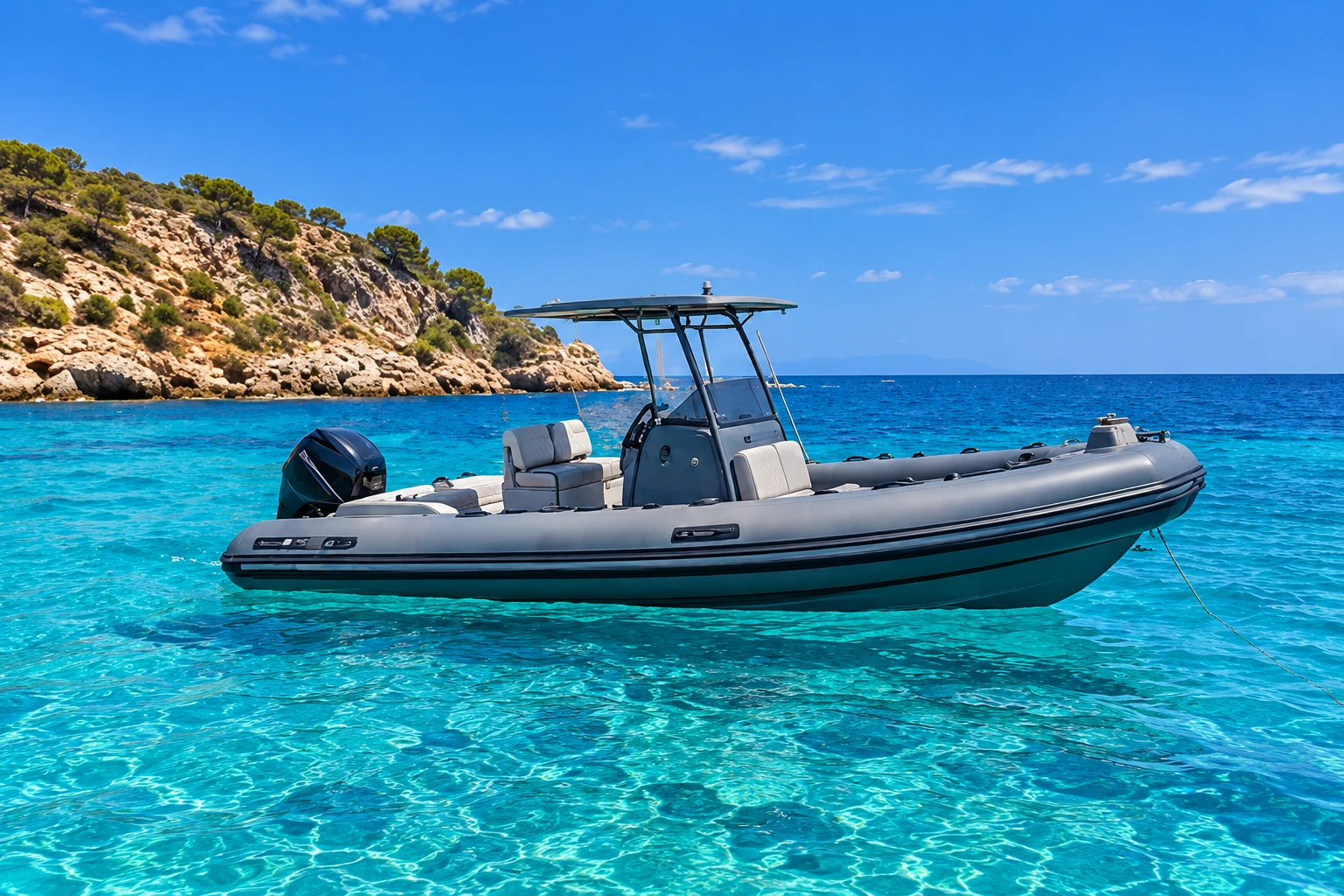 RIB mit Sonnendach · Palma
