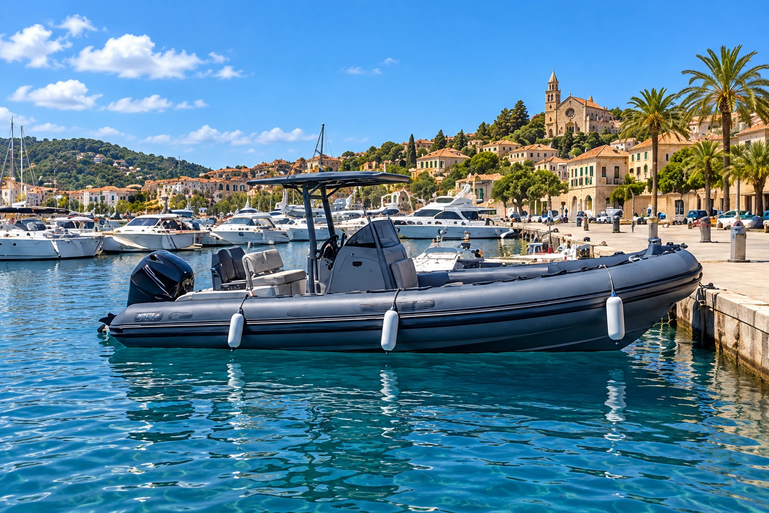 RIB mit Sonnendach · Port de Pollença – Bild 3
