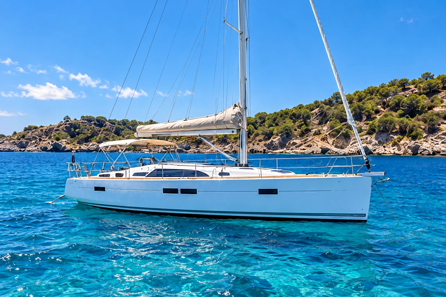 Segelyacht mit Doppelsteuerstand · Palma