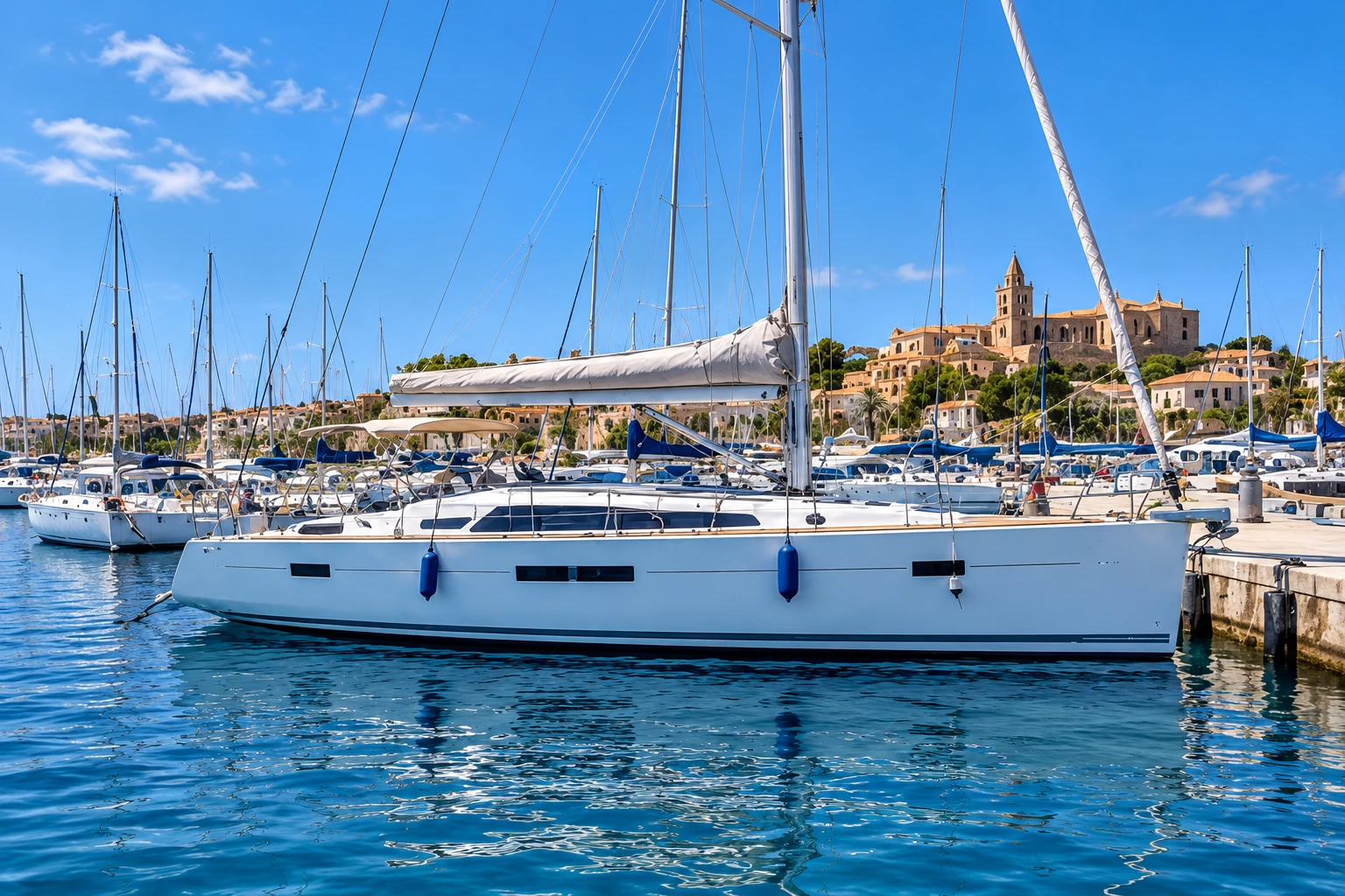 Segelyacht mit Doppelsteuerstand · Port de Sóller – Bild 3